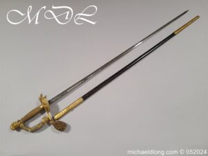 British George 5th Officers Court Sword by Wilkinson