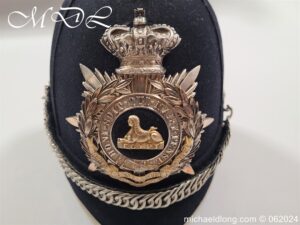 Victorian South Lancashire Regiment 1st Volunteers Blue Cloth Helmet